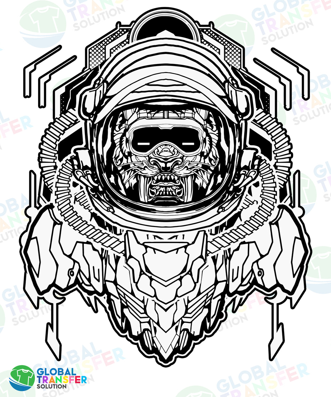 1002 Animal Lion Astronaut