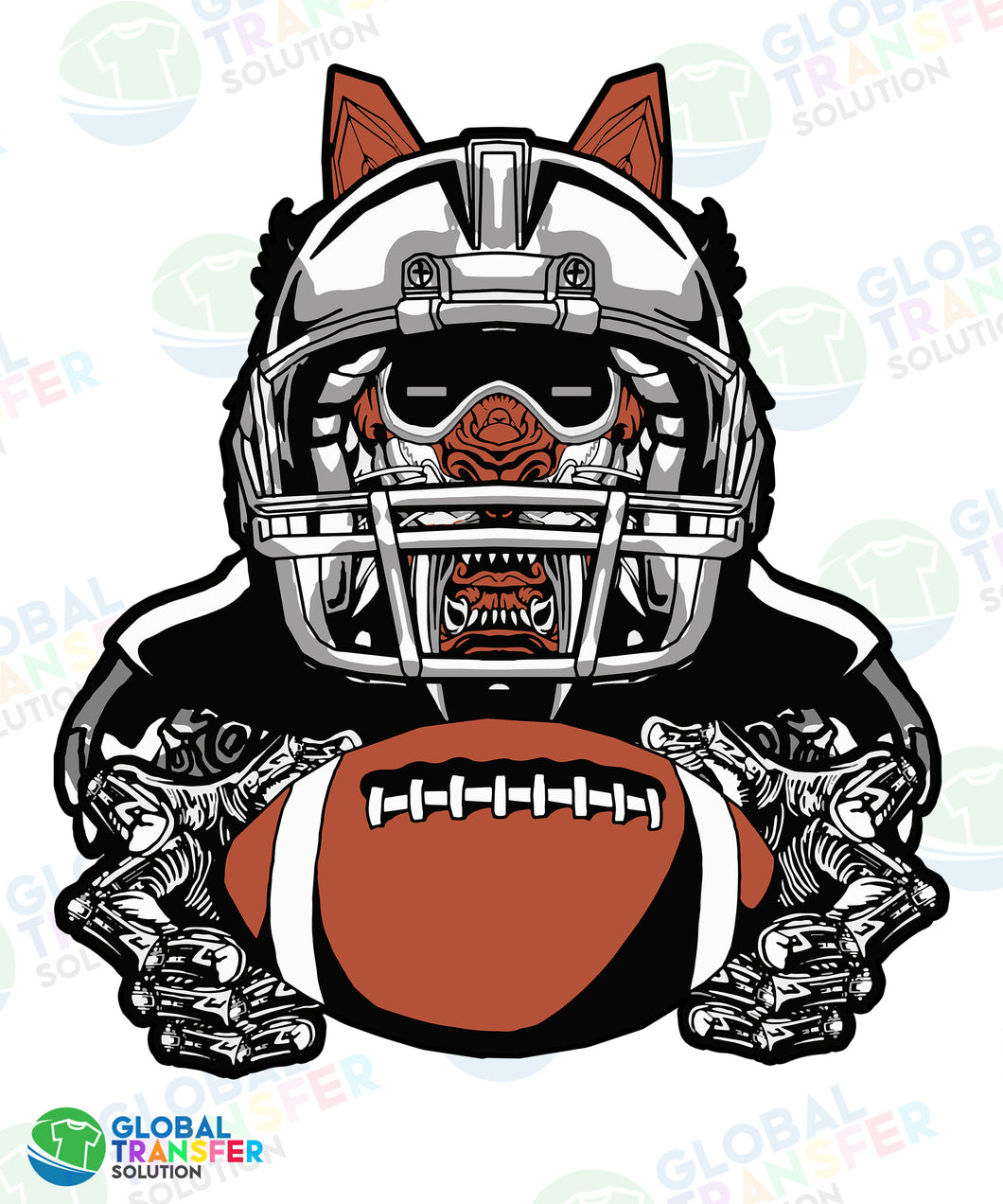 1001 Animal Tiger Football