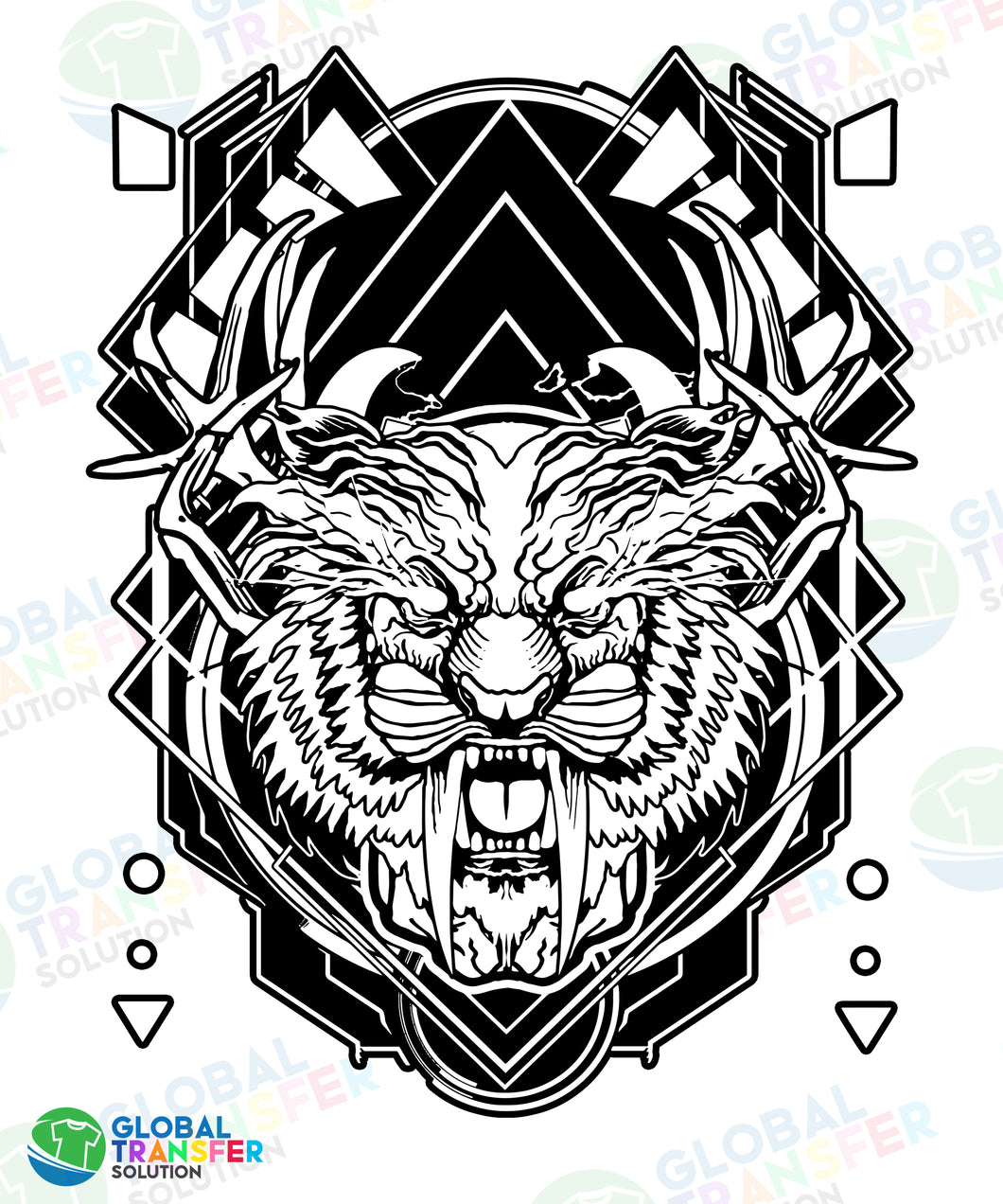 1002 Animal Tiger Tattoo