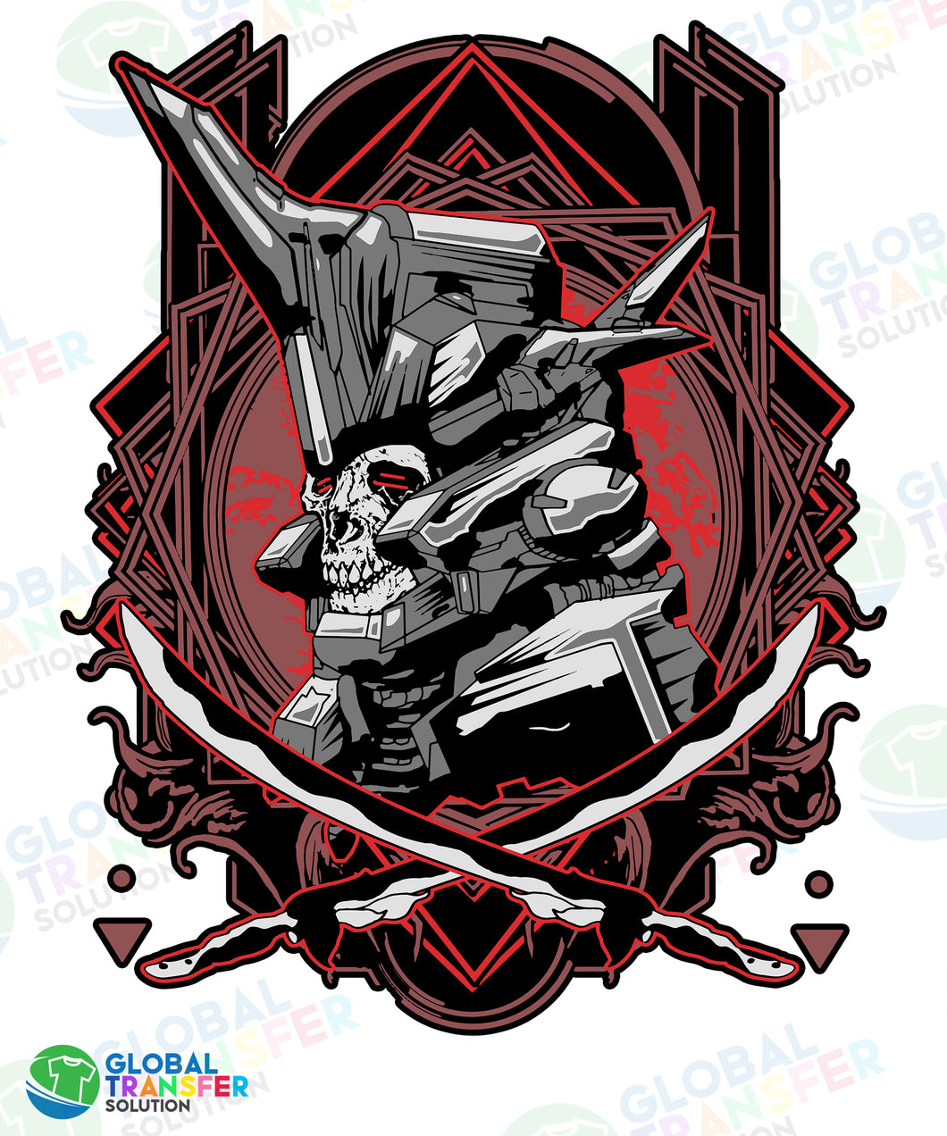 1001 Samurai Skull