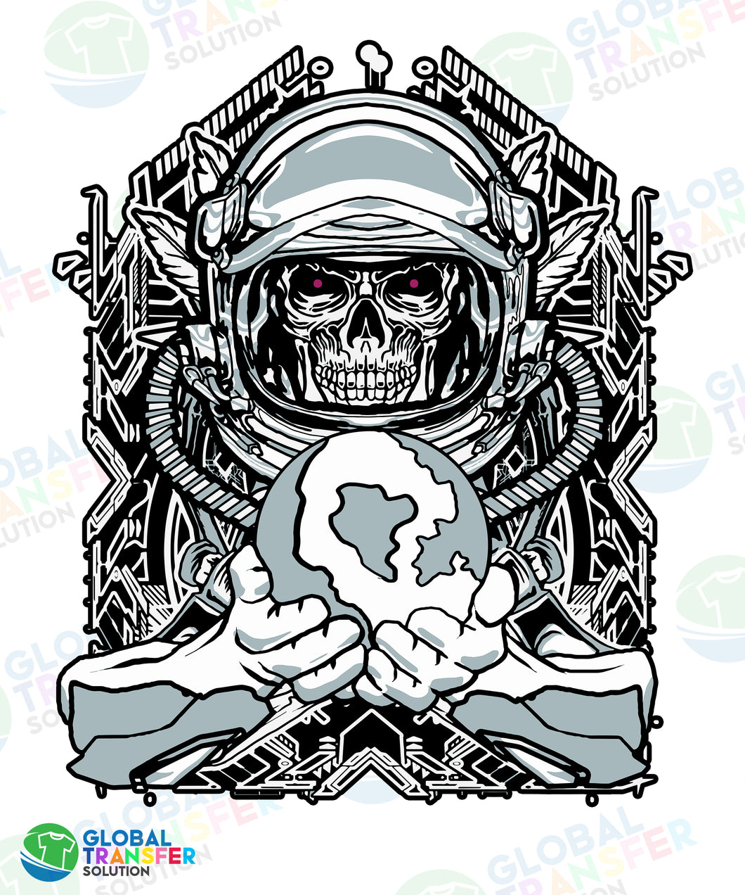 1001 Skull Astronaut