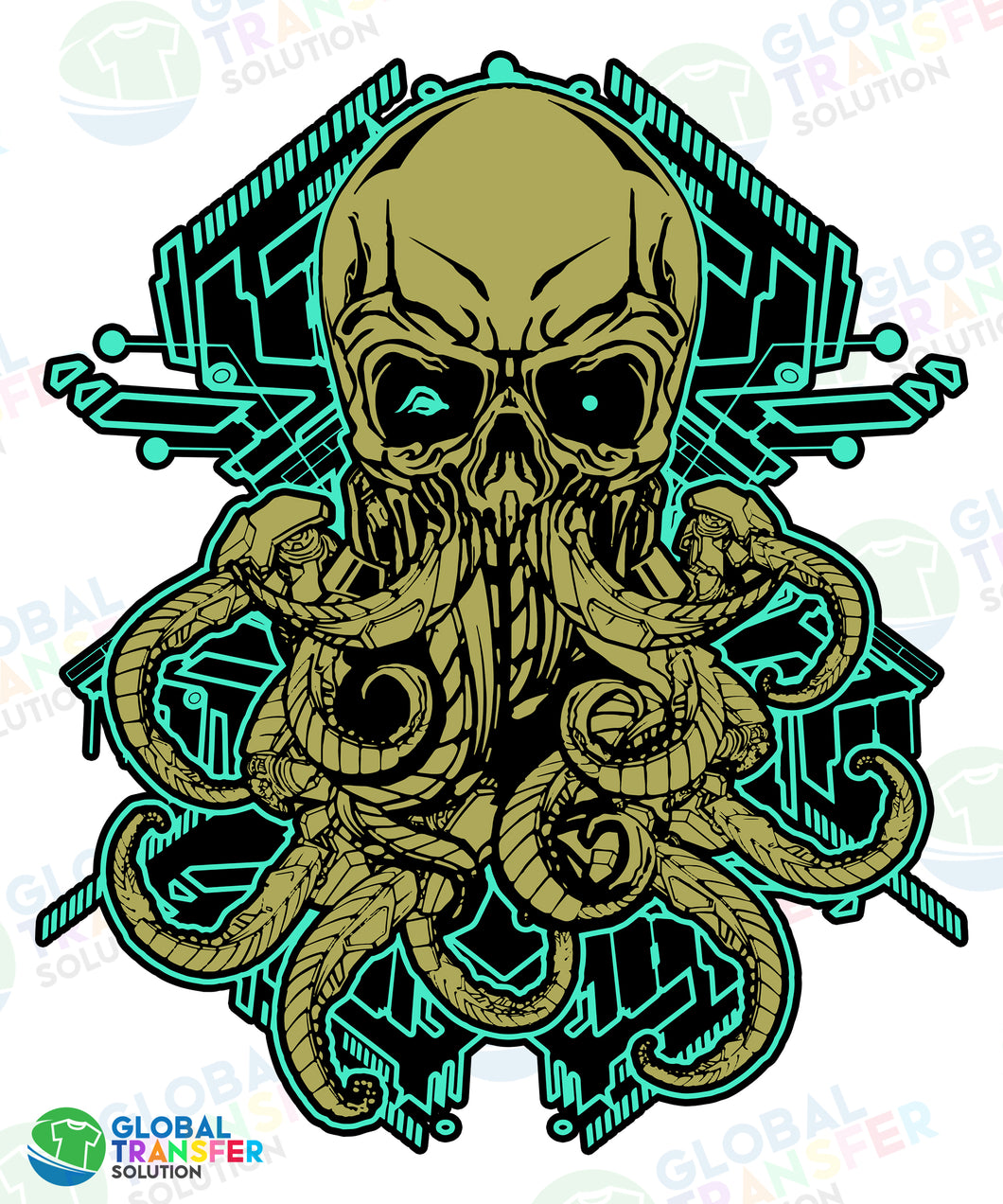 1005 Skull Pirate Octopus